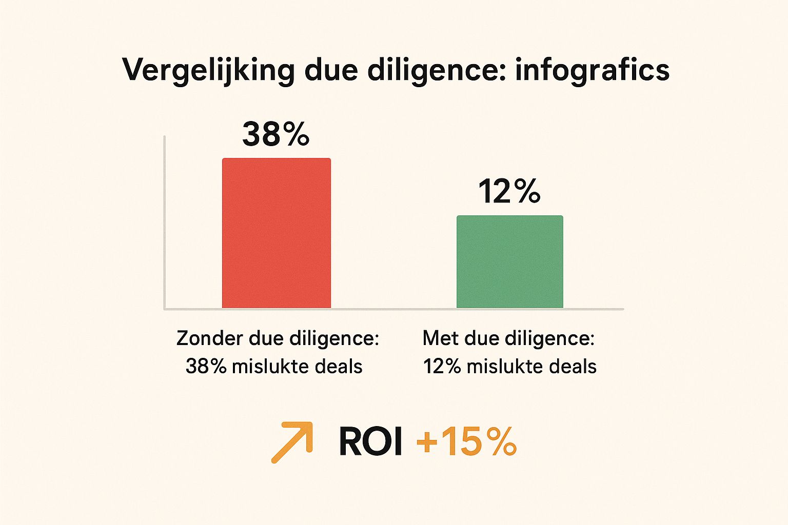 Infographic about due diligence onderzoek
