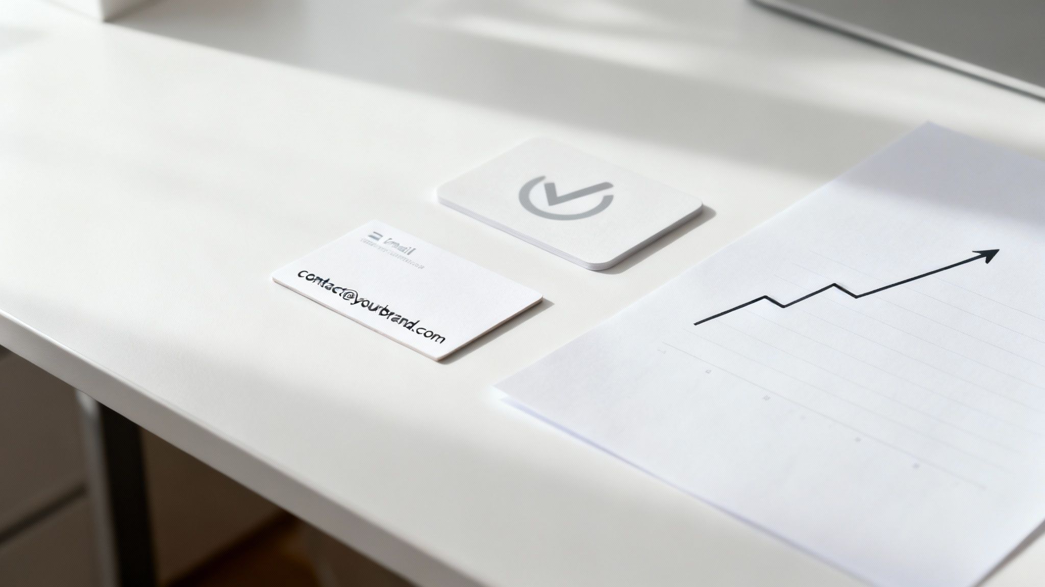 A person brainstorming domain names with sticky notes on a board.