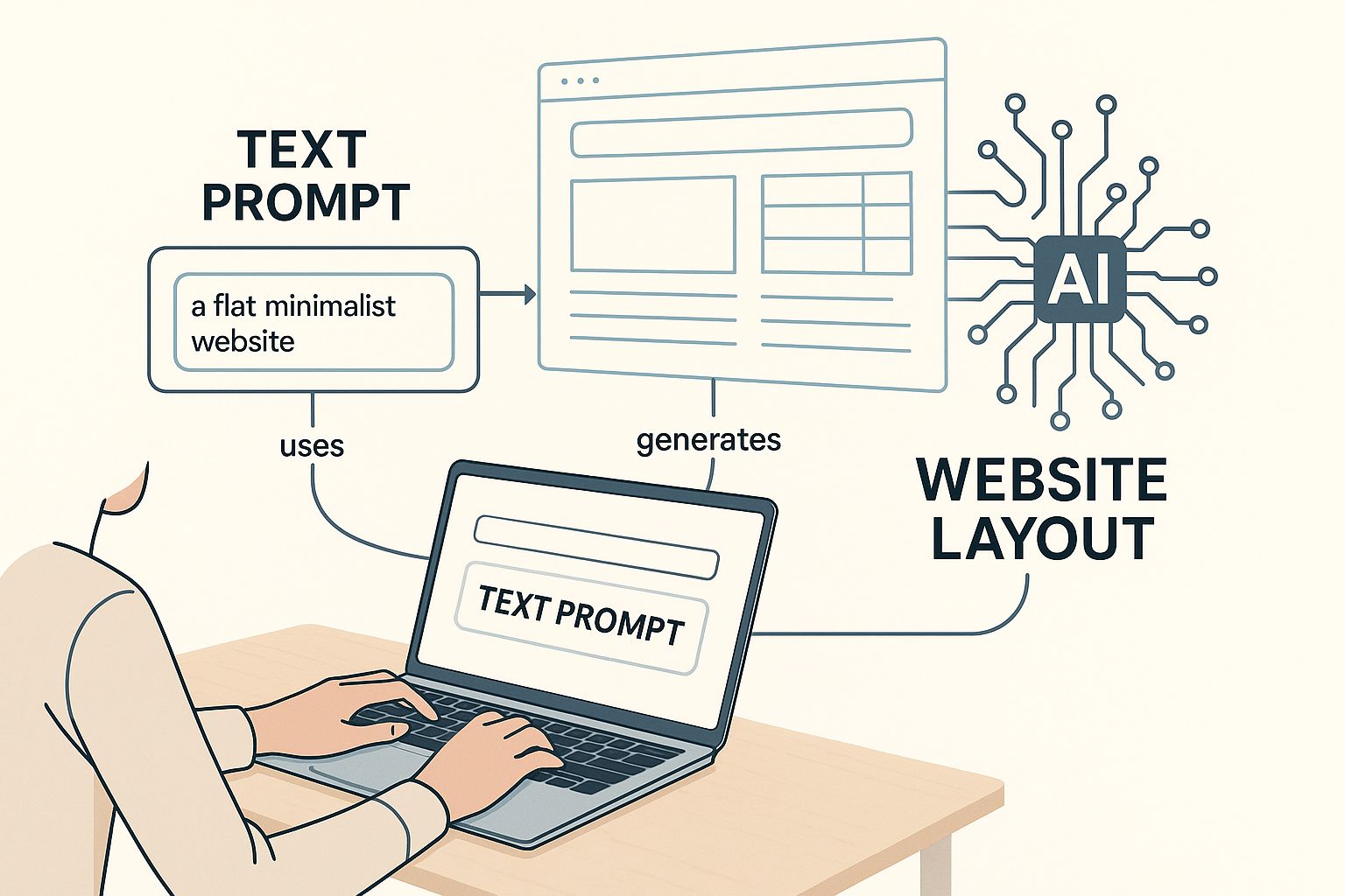 Infographic about free ai website builder