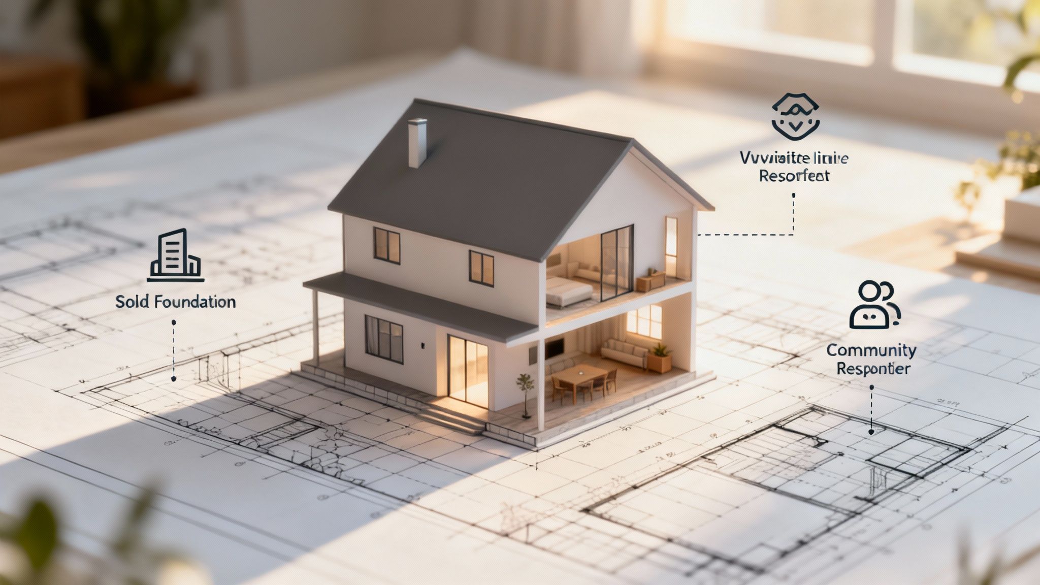 Three pillars representing the core components of SEO