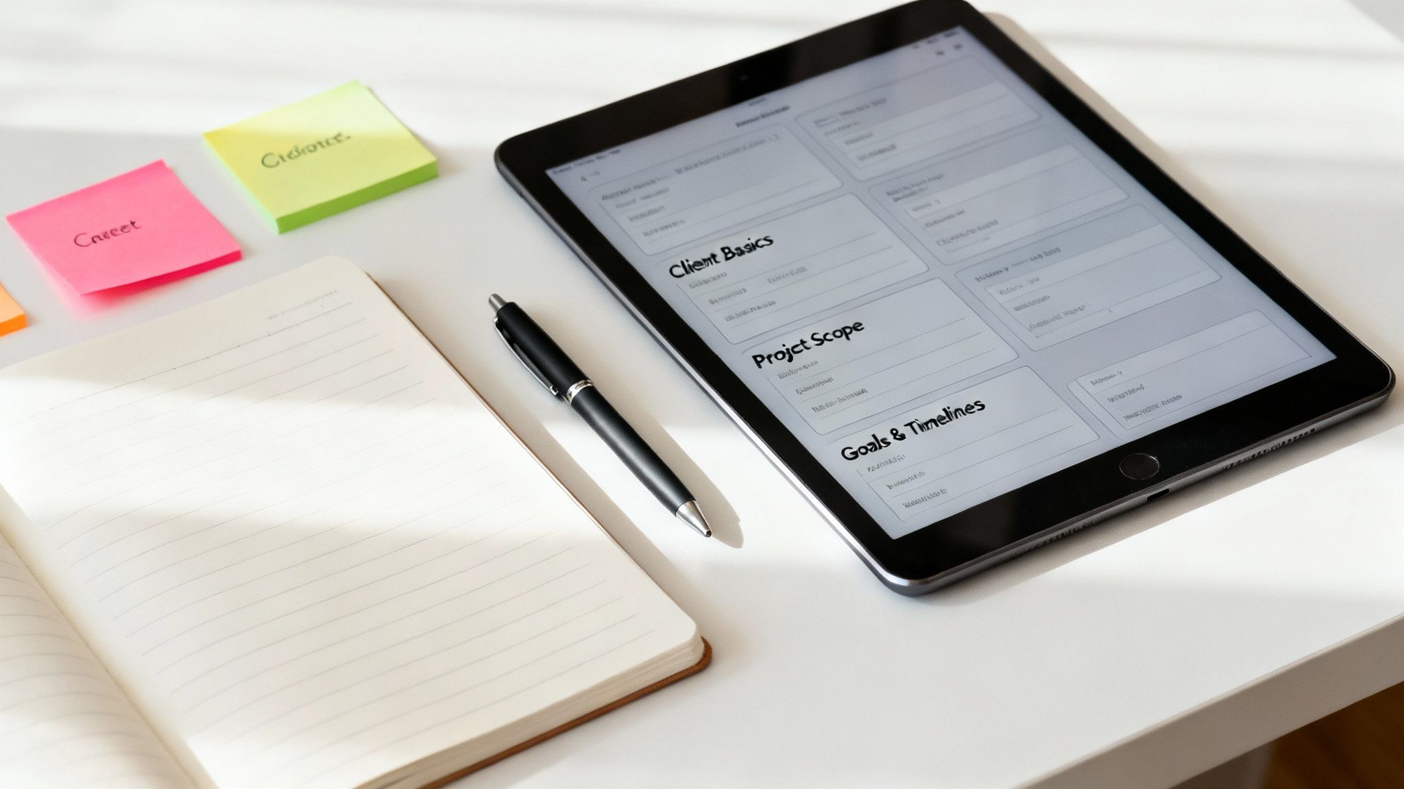 A person mapping out a form on a whiteboard