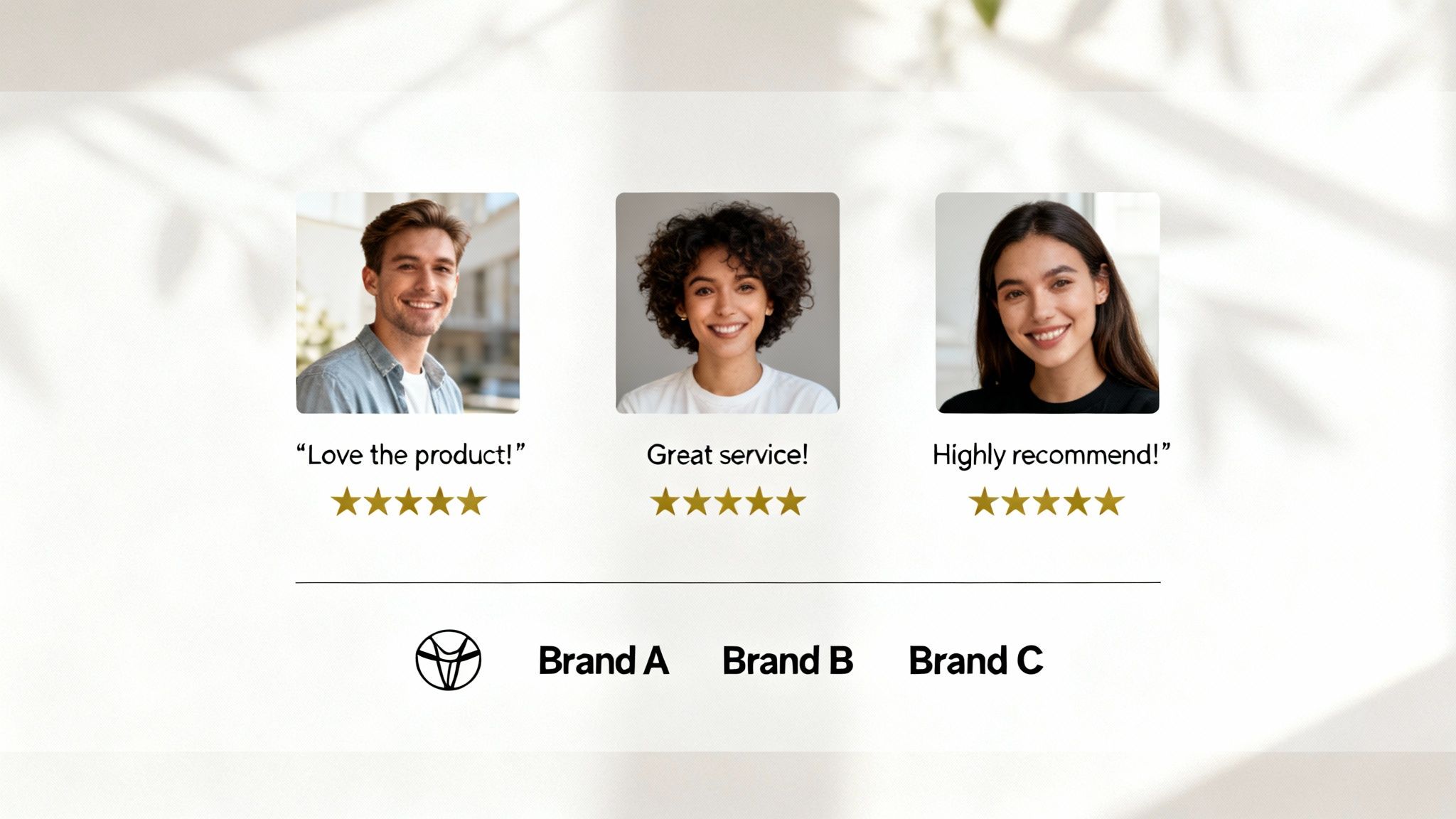 Social proof in the form of customer logos on a website homepage.