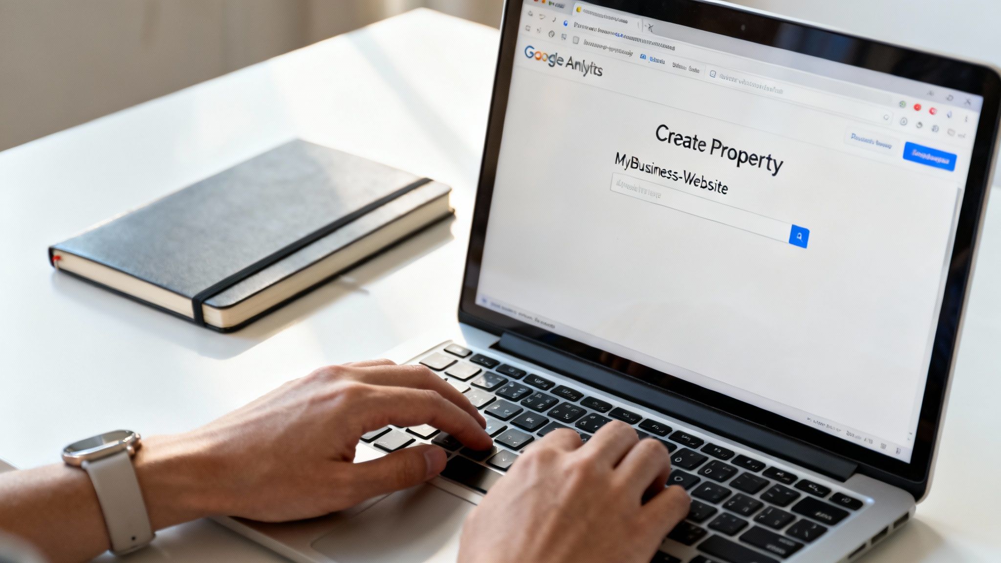 A user interface showing the setup of a Web data stream in Google Analytics