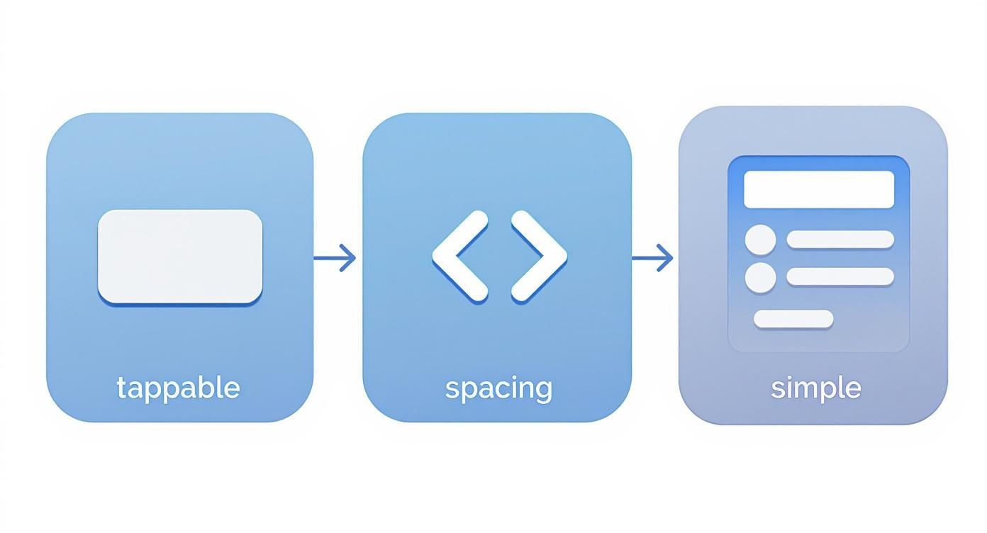 Infographic about how to make website mobile friendly