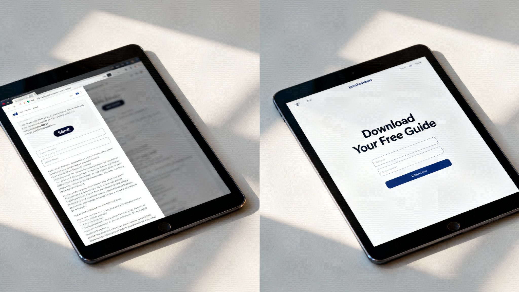 A person working on a laptop with charts and graphs in the background, showing conversion improvement.