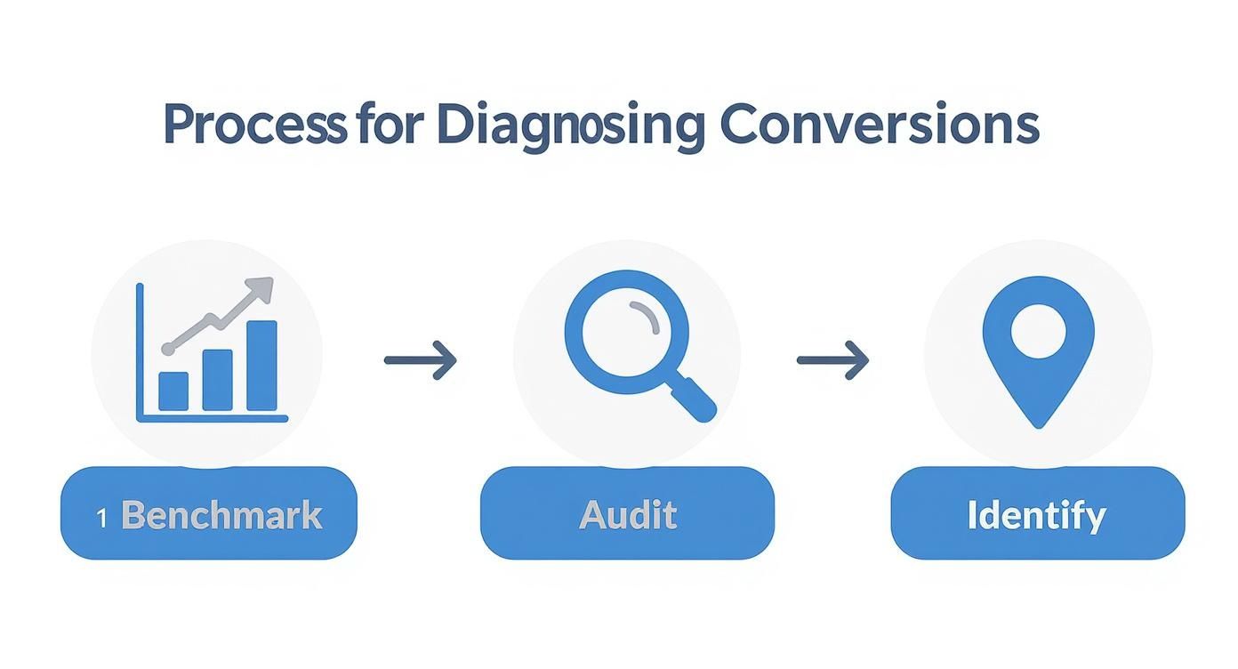 Infographic about how to improve website conversion rates