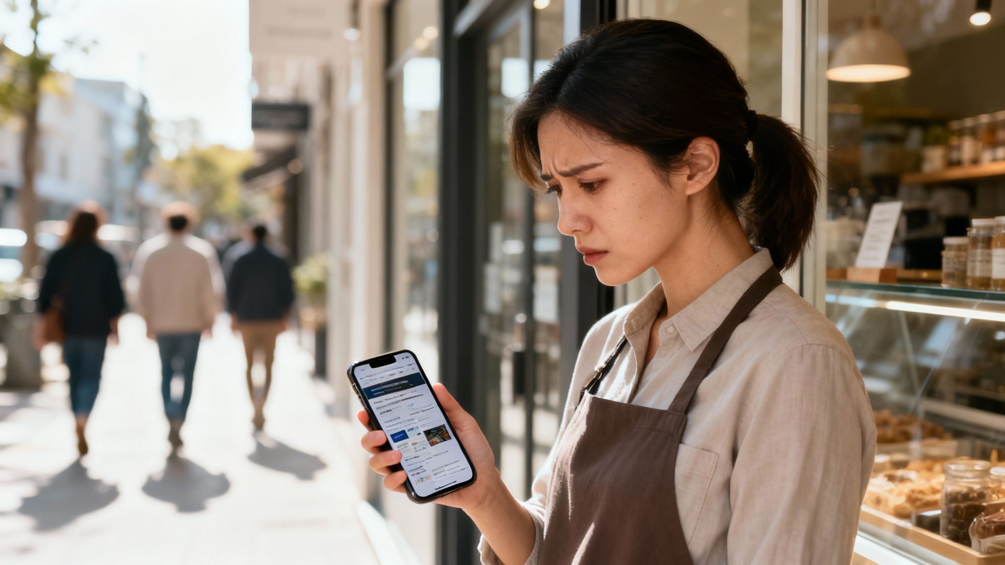 A person scrolling on their smartphone, illustrating the importance of a mobile-friendly website design.