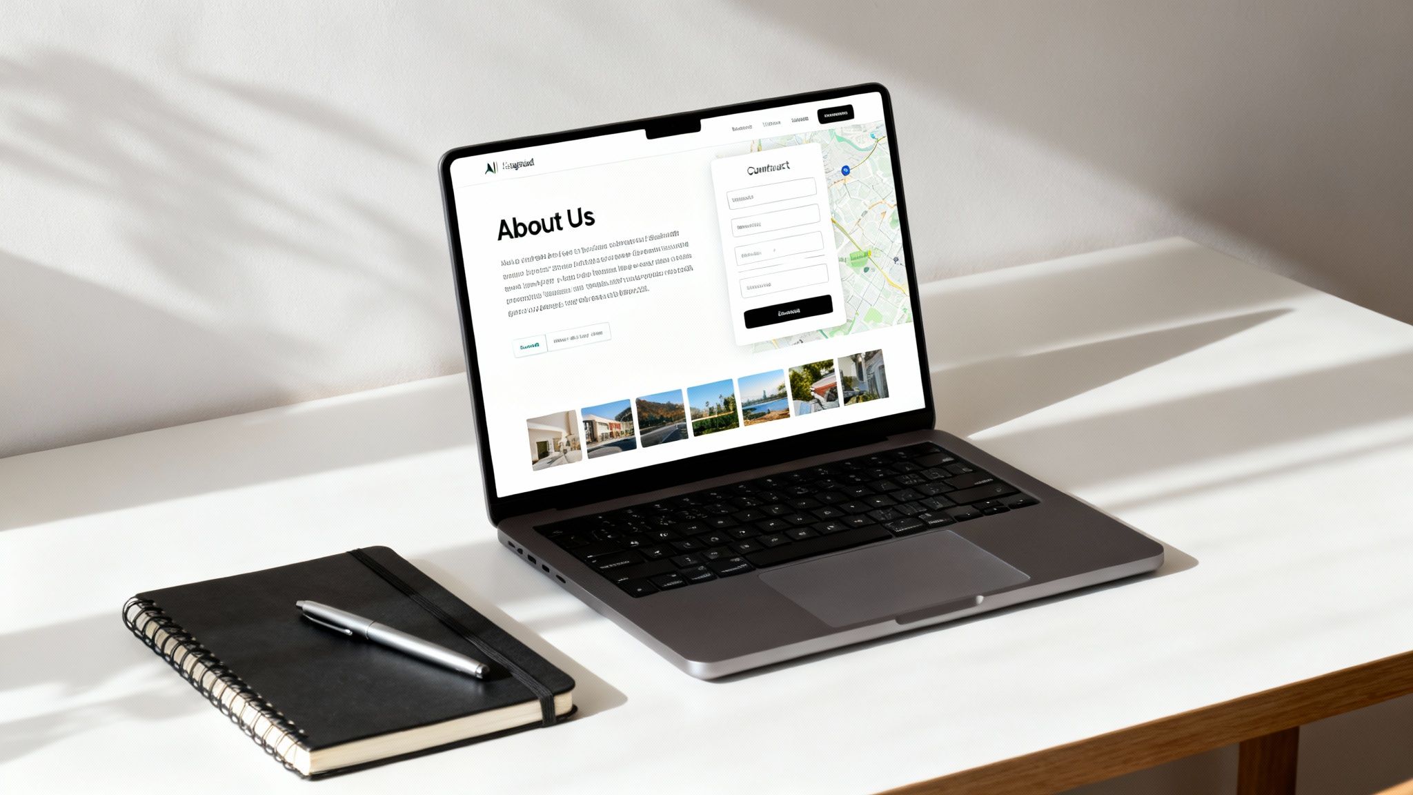 A person adding content and features to a website layout on a screen.