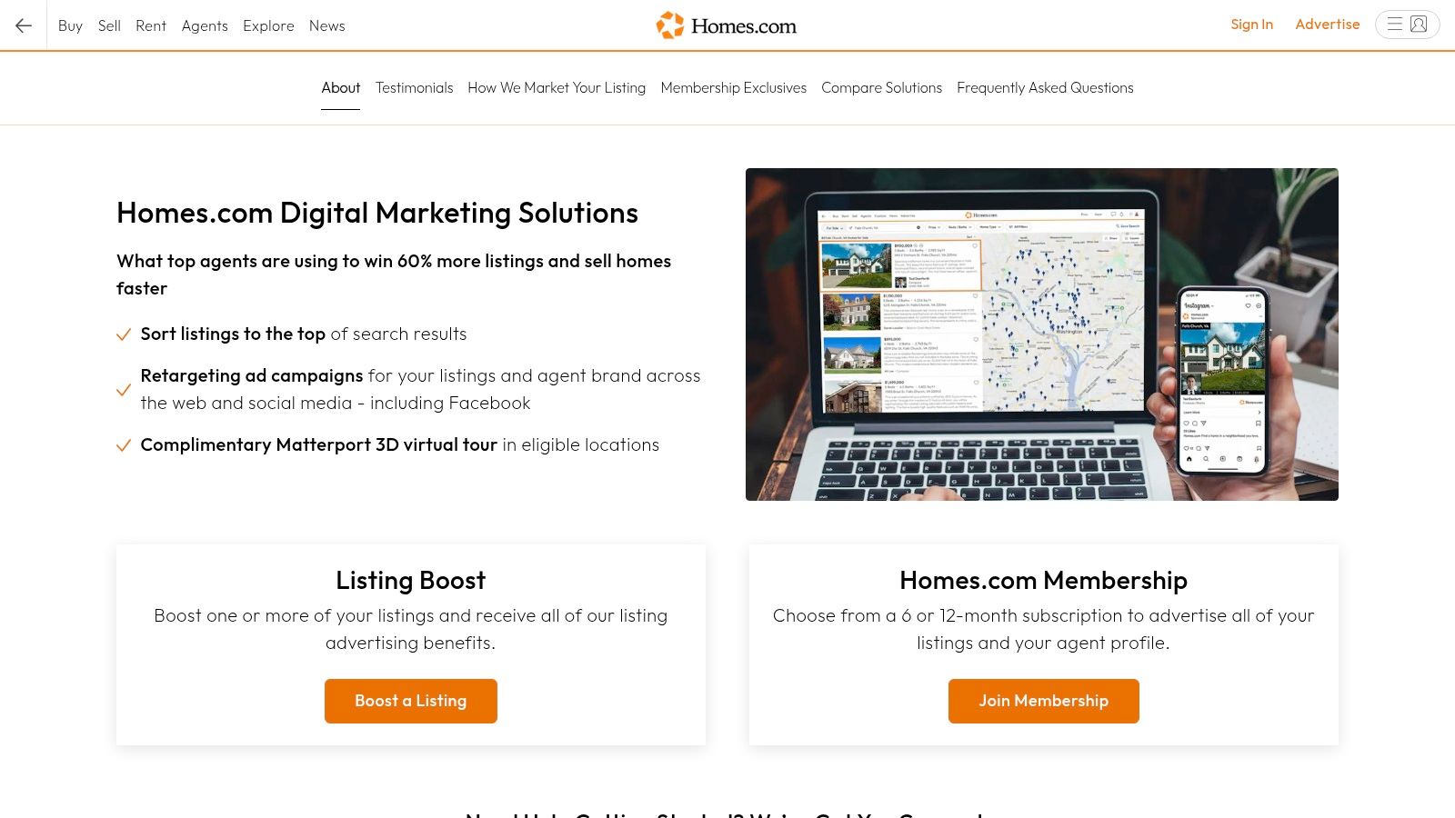 Homes.com (CoStar) – Membership and Boost