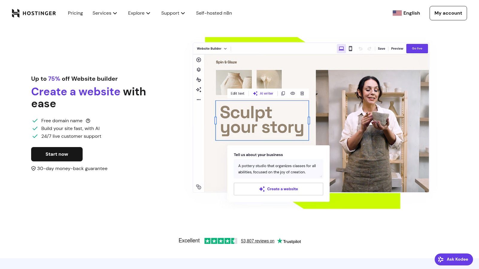 Hostinger Website Builder (formerly Zyro)