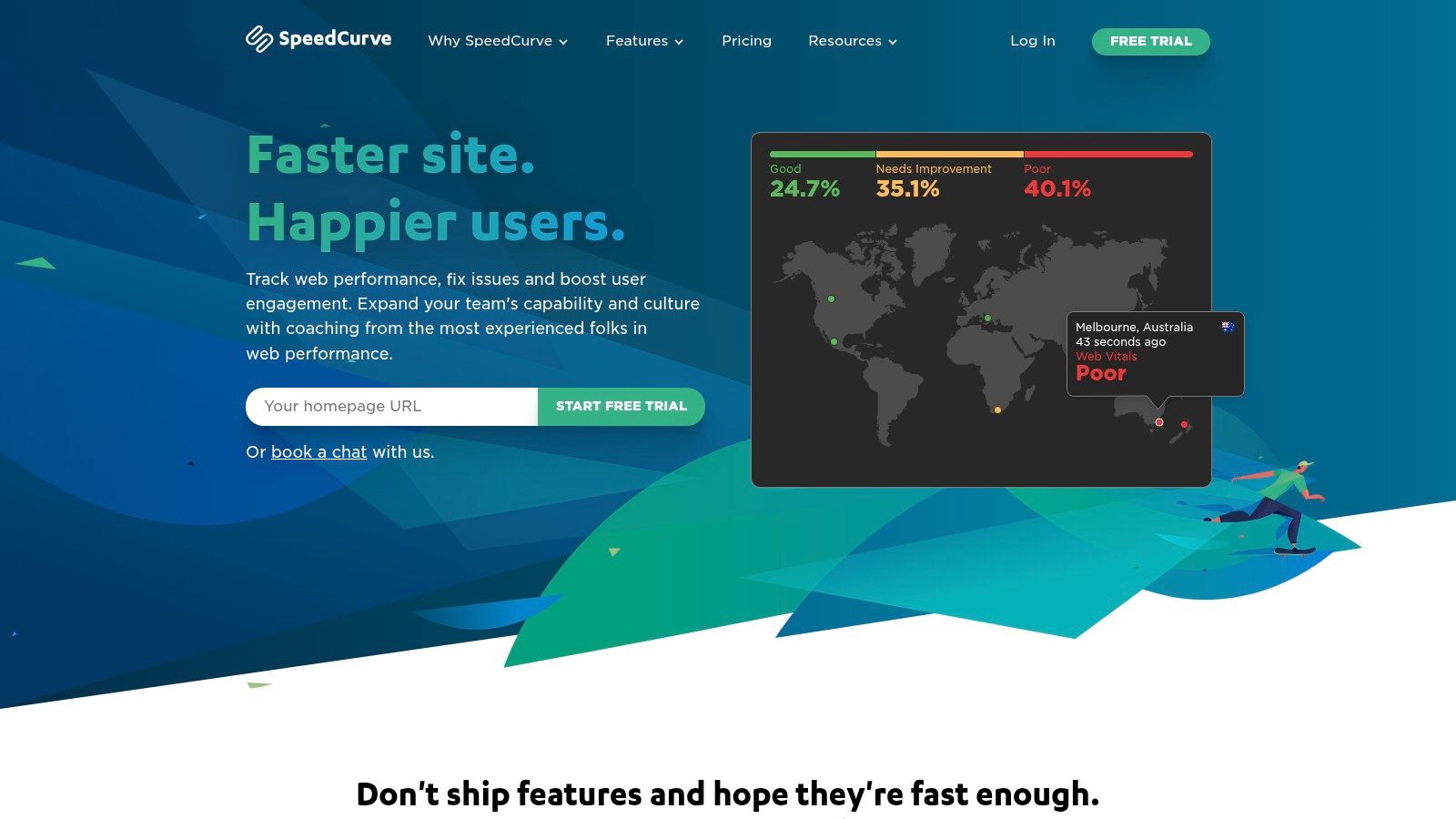 SpeedCurve dashboard showing performance metrics and visualizations