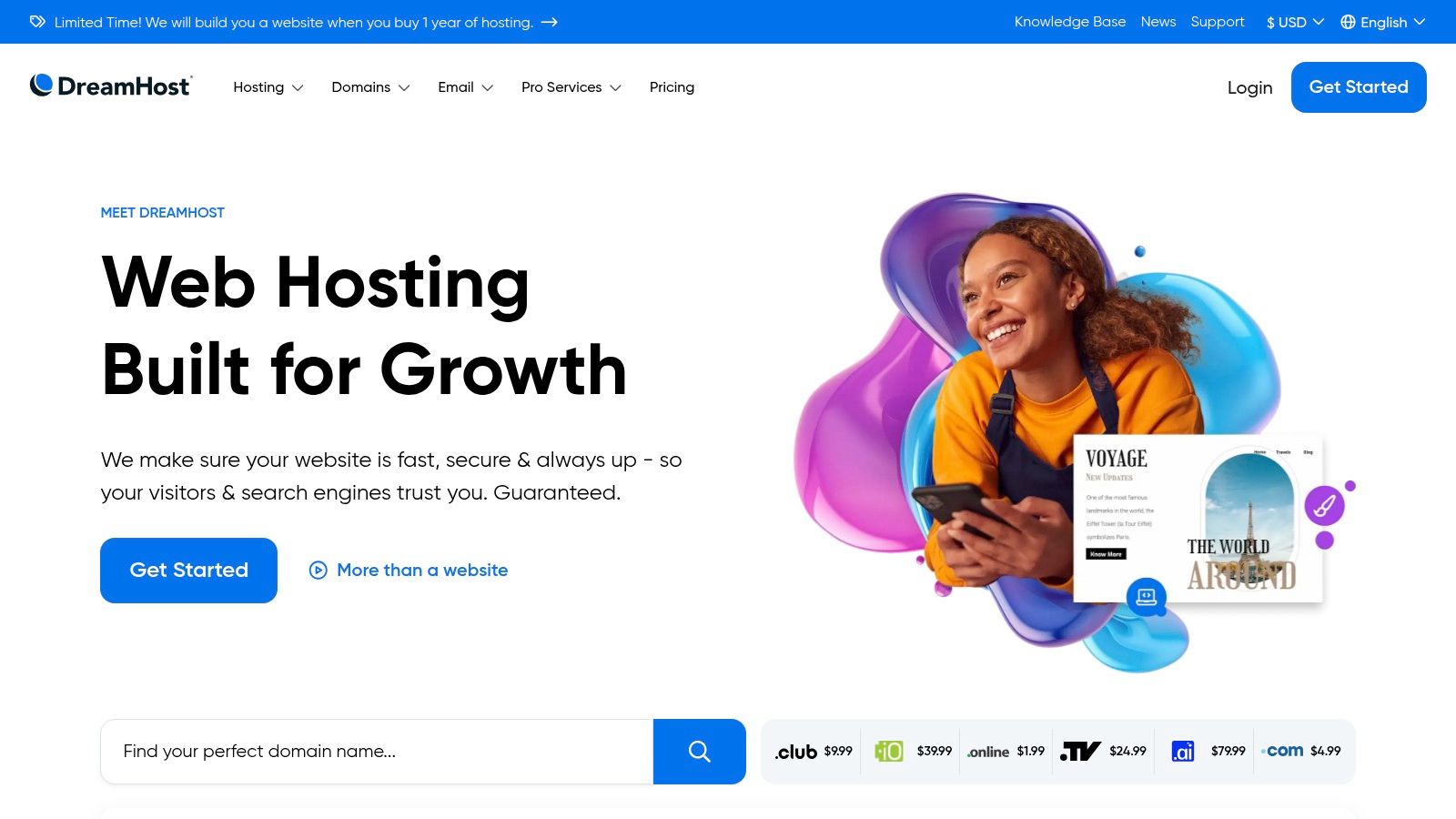 DreamHost (Nonprofit Shared Hosting)