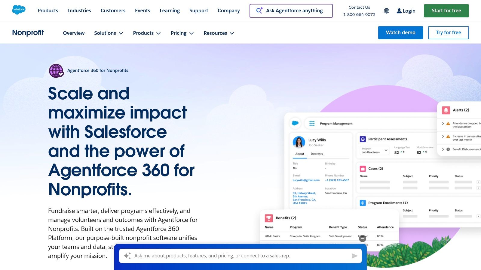 Salesforce Nonprofit Cloud (Volunteer Management / Volunteers for Salesforce)