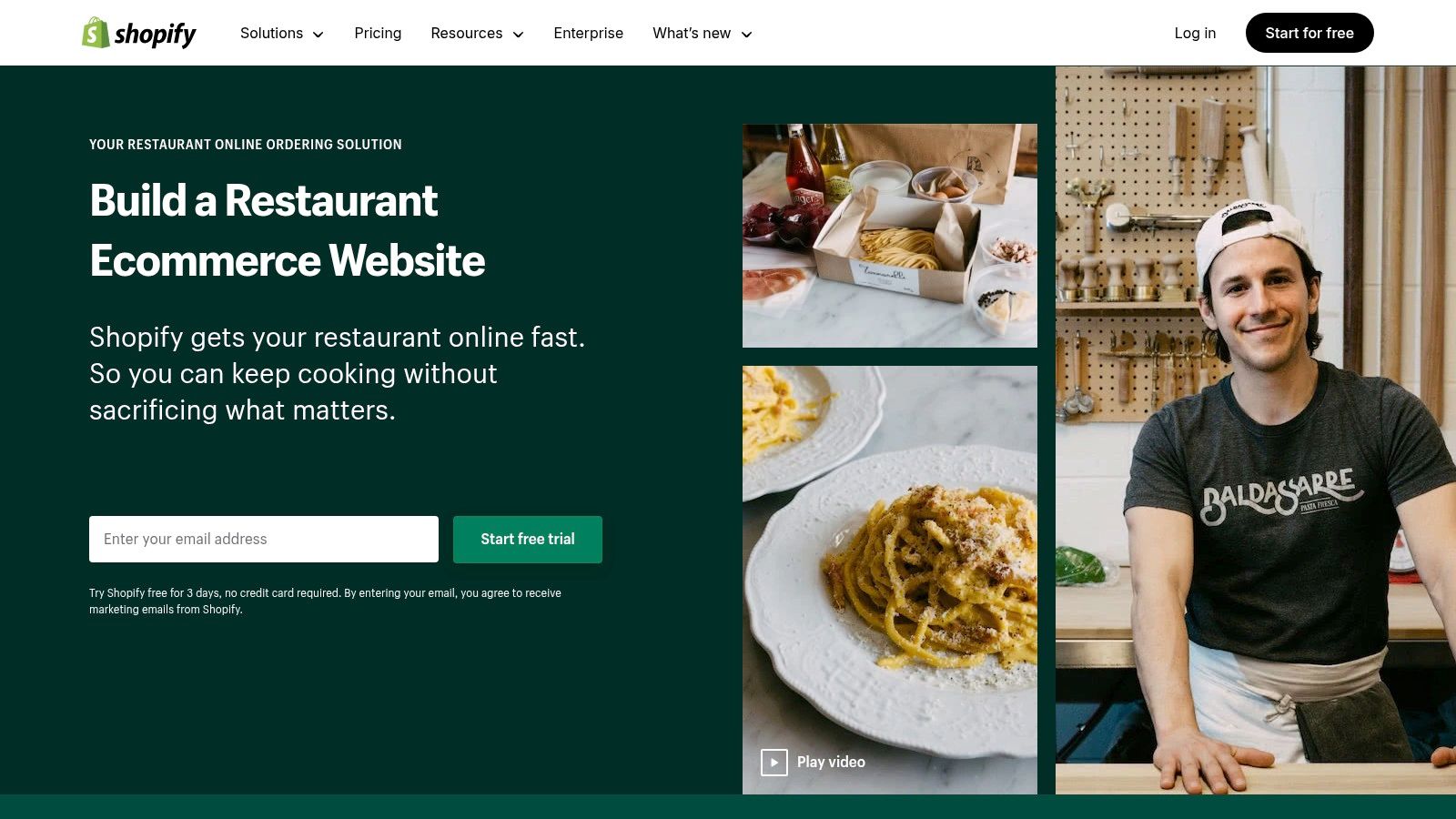 Shopify for Restaurants