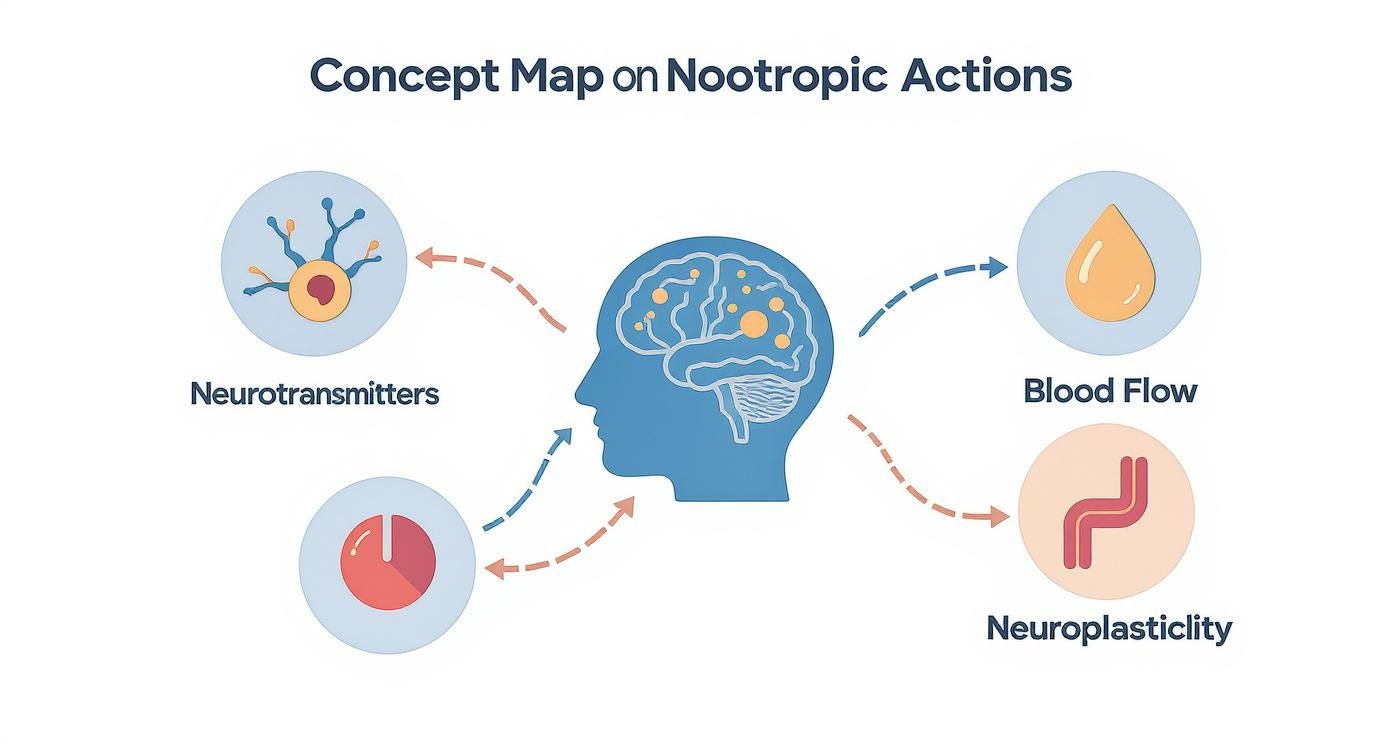 Infographic about best supplements for concentration