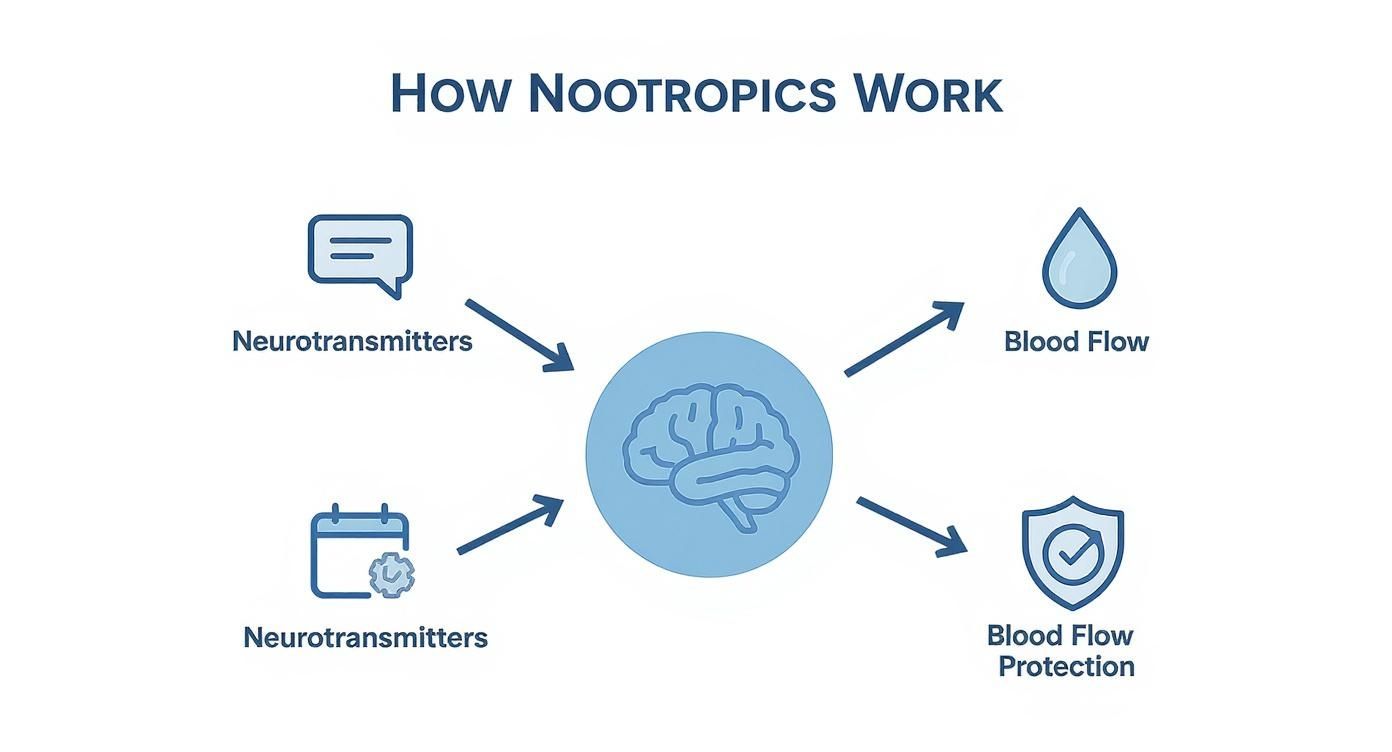 Infographic about best supplements for mental clarity