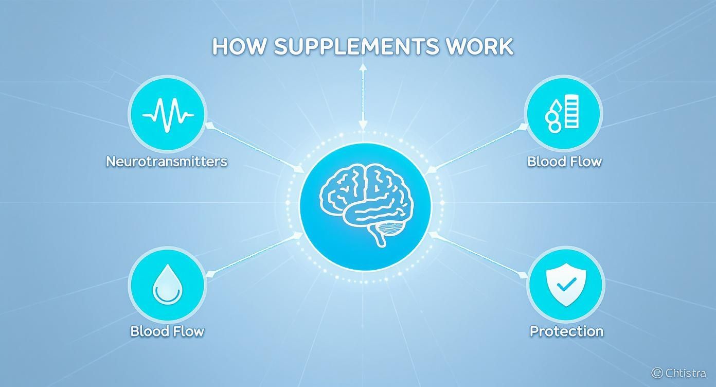 Infographic about focus concentration supplements