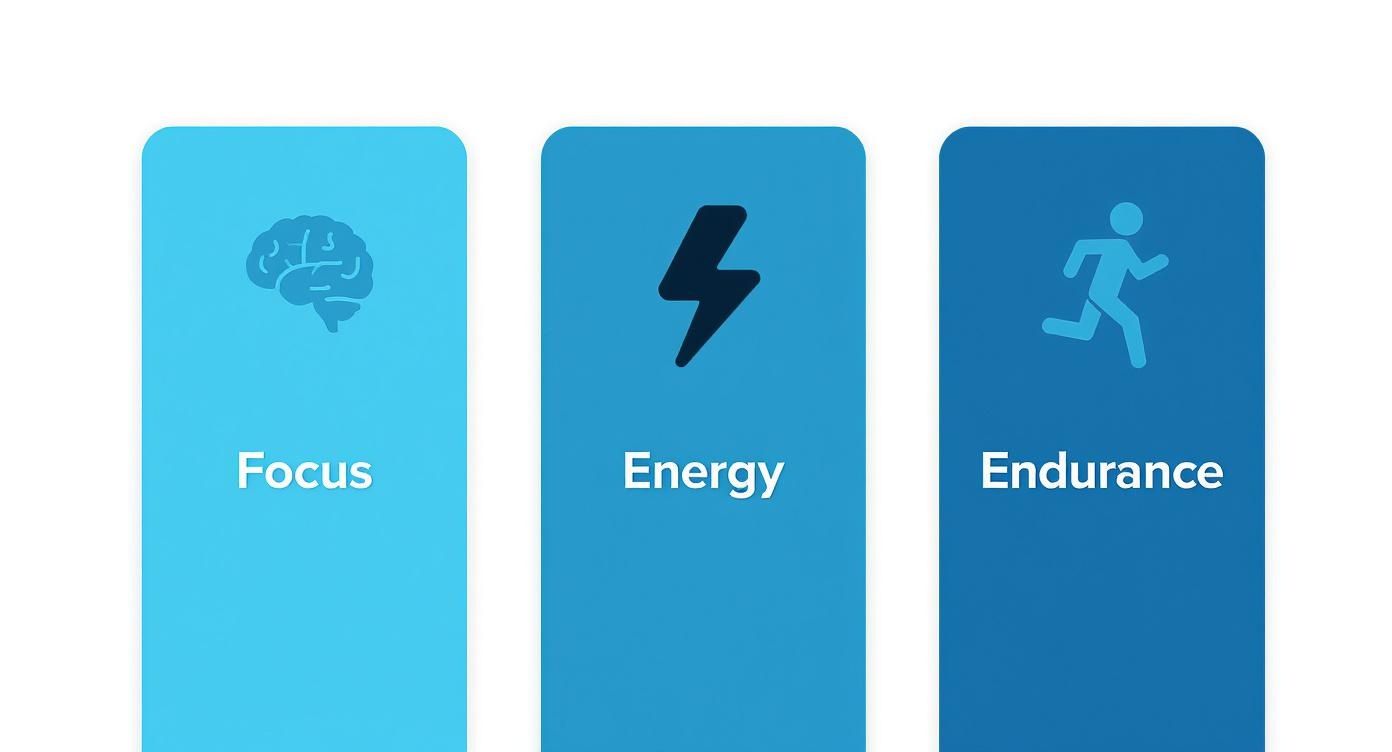 Infographic about pre workout gum