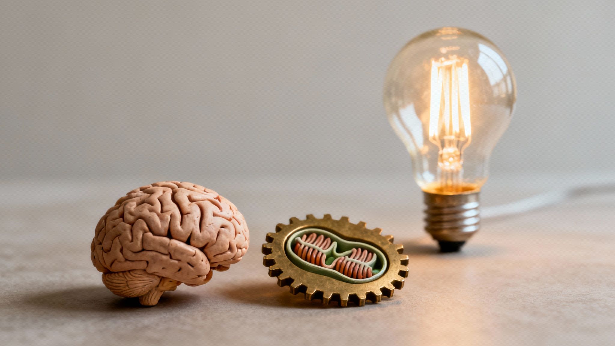 A microscopic view of brain neurons firing with energy