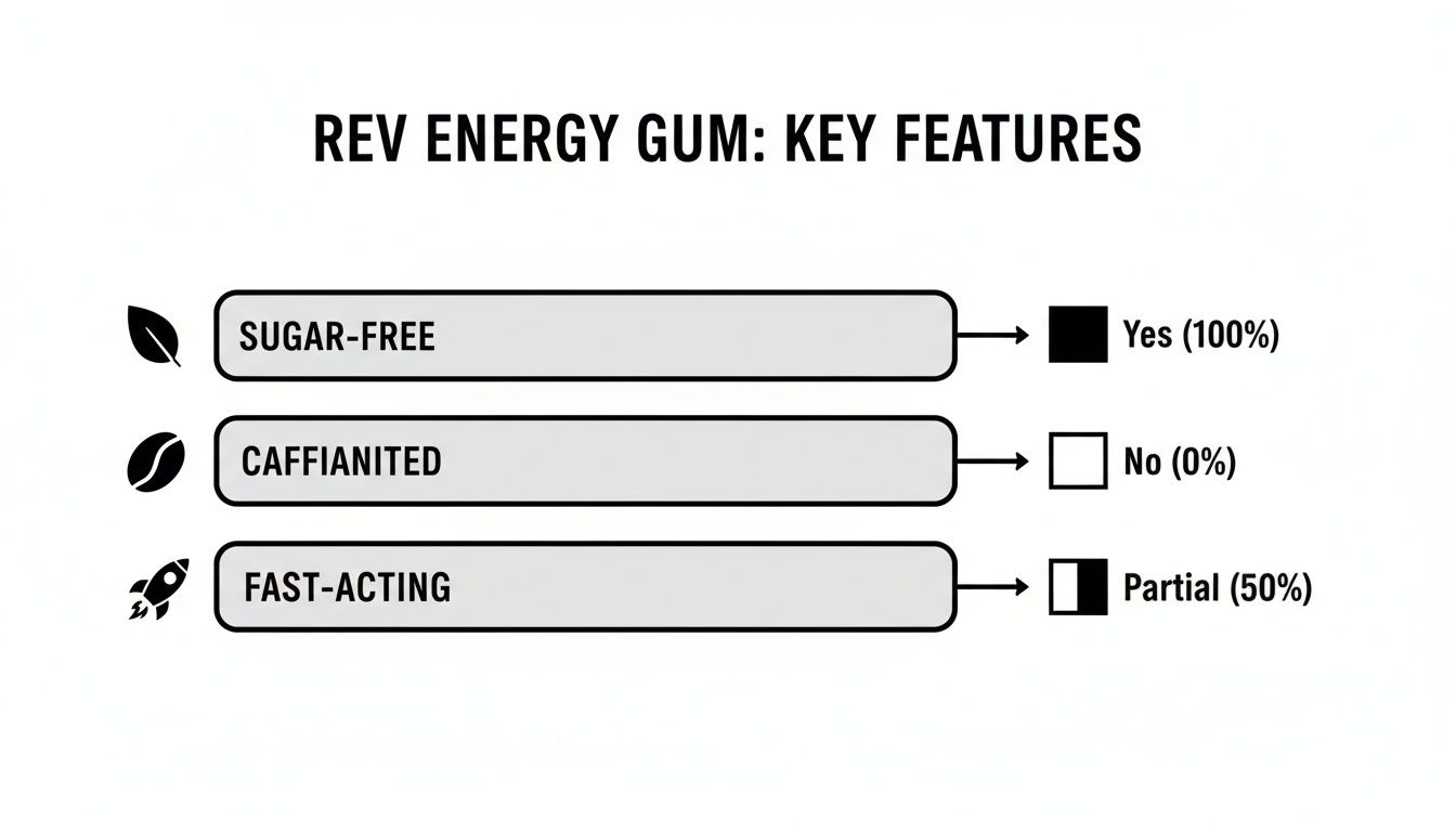 Infographic about rev energy gum