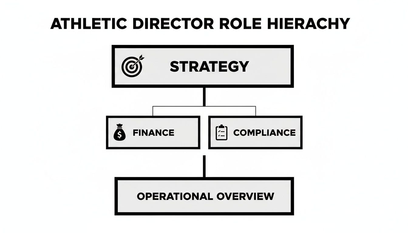 Infographic about what does an athletic director do