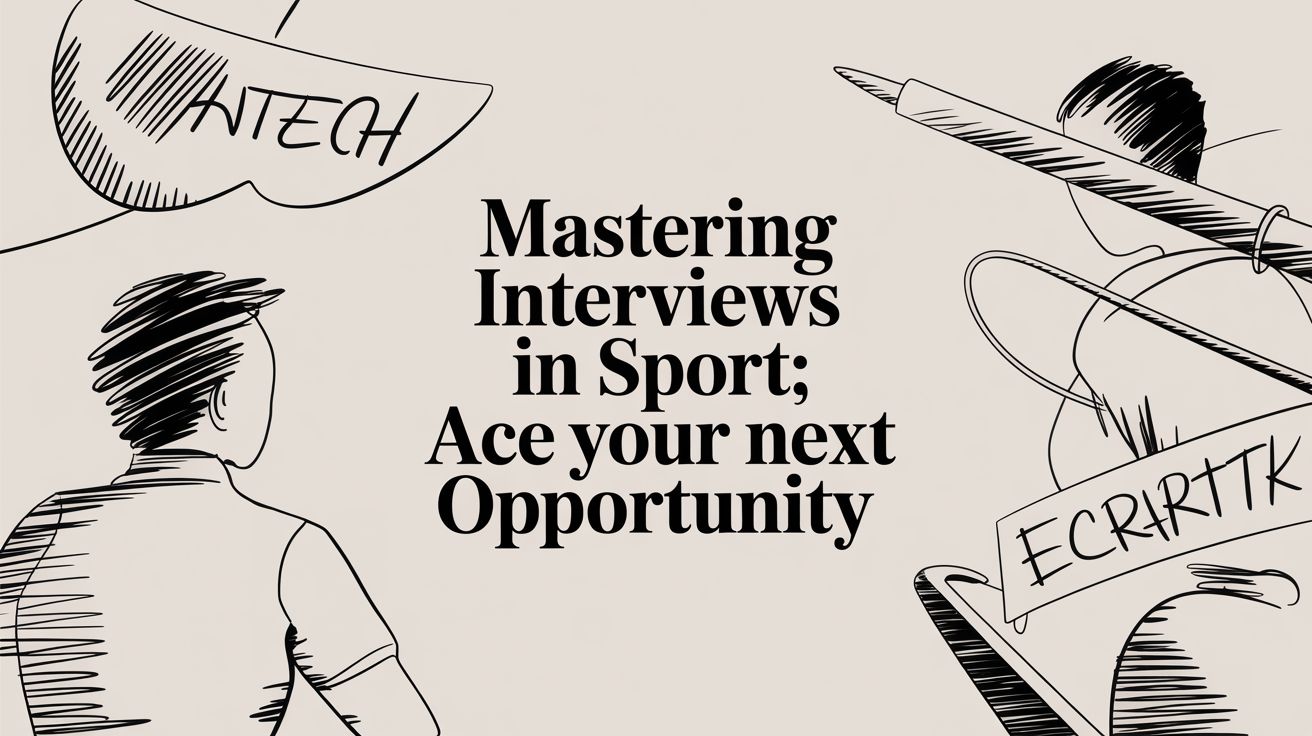 Mastering interviews in sport: Ace Your Next Opportunity