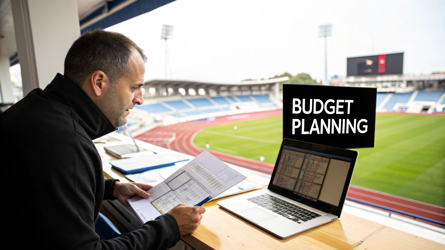 Budget overview spreadsheet