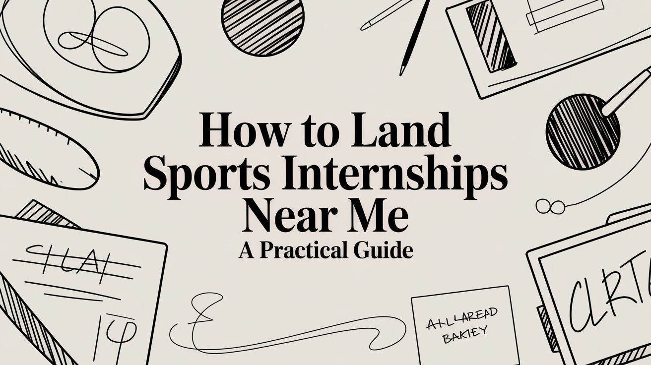 How to Land Sports Internships Near Me A Practical Guide