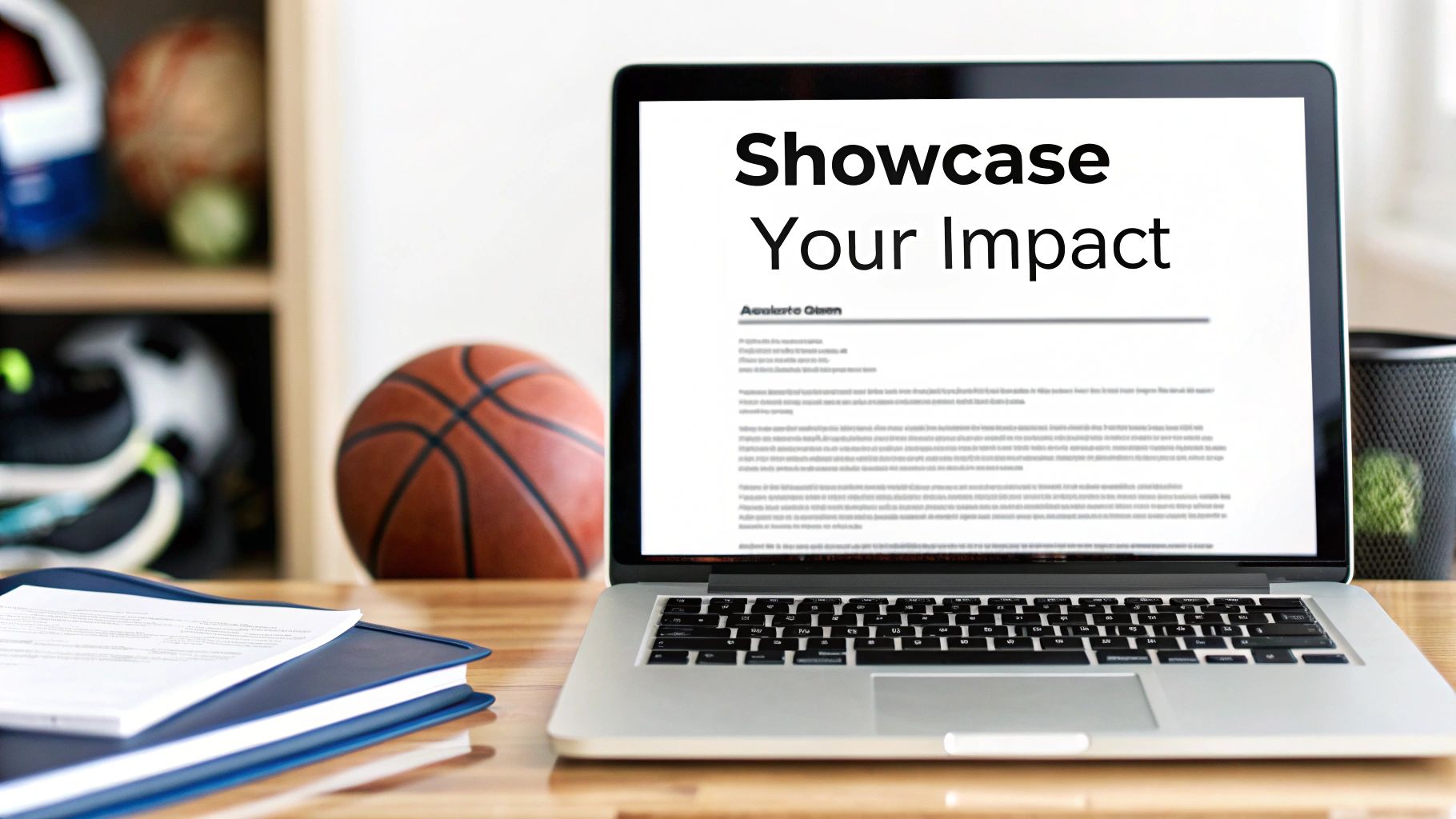 Two professionals shaking hands at a sports networking event.