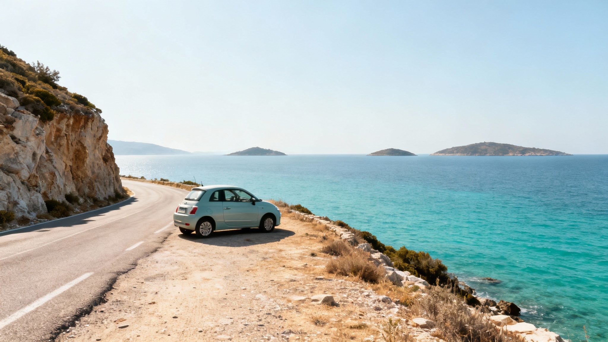 Map showing Greek island routes