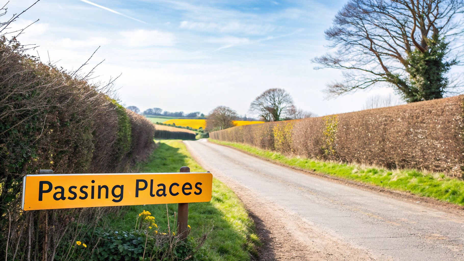 Navigate Narrow Country Roads and Passing Places