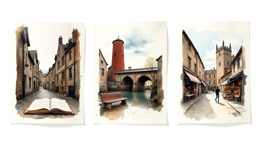 What is Cultural Tourism: A Practical Guide 5 A scenic view of a historic UK landmark, like Eilean Donan Castle, under a dramatic sky.