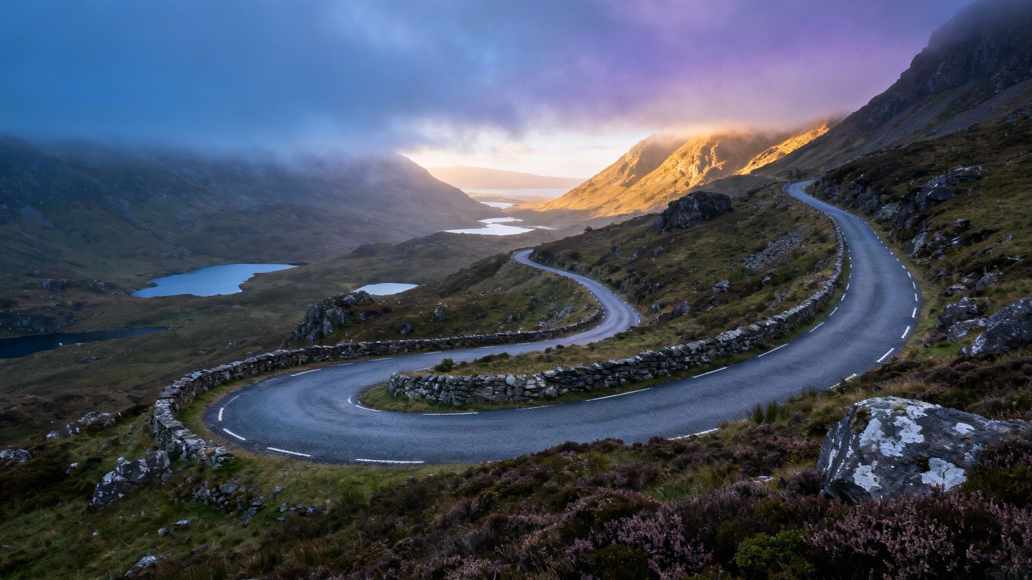The Applecross Pass (Bealach na Bà), Scottish Highlands