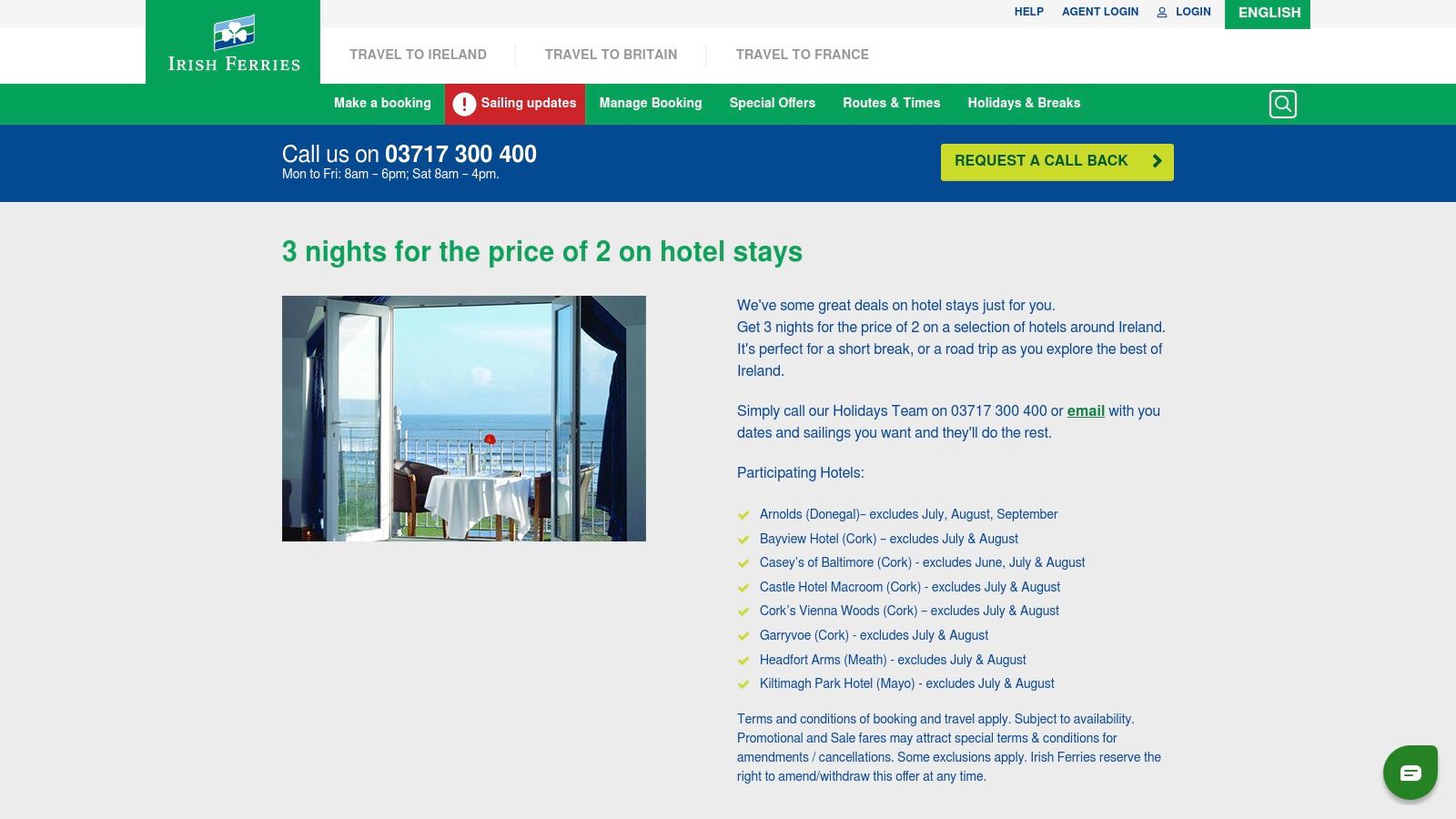 Irish Ferries Holidays