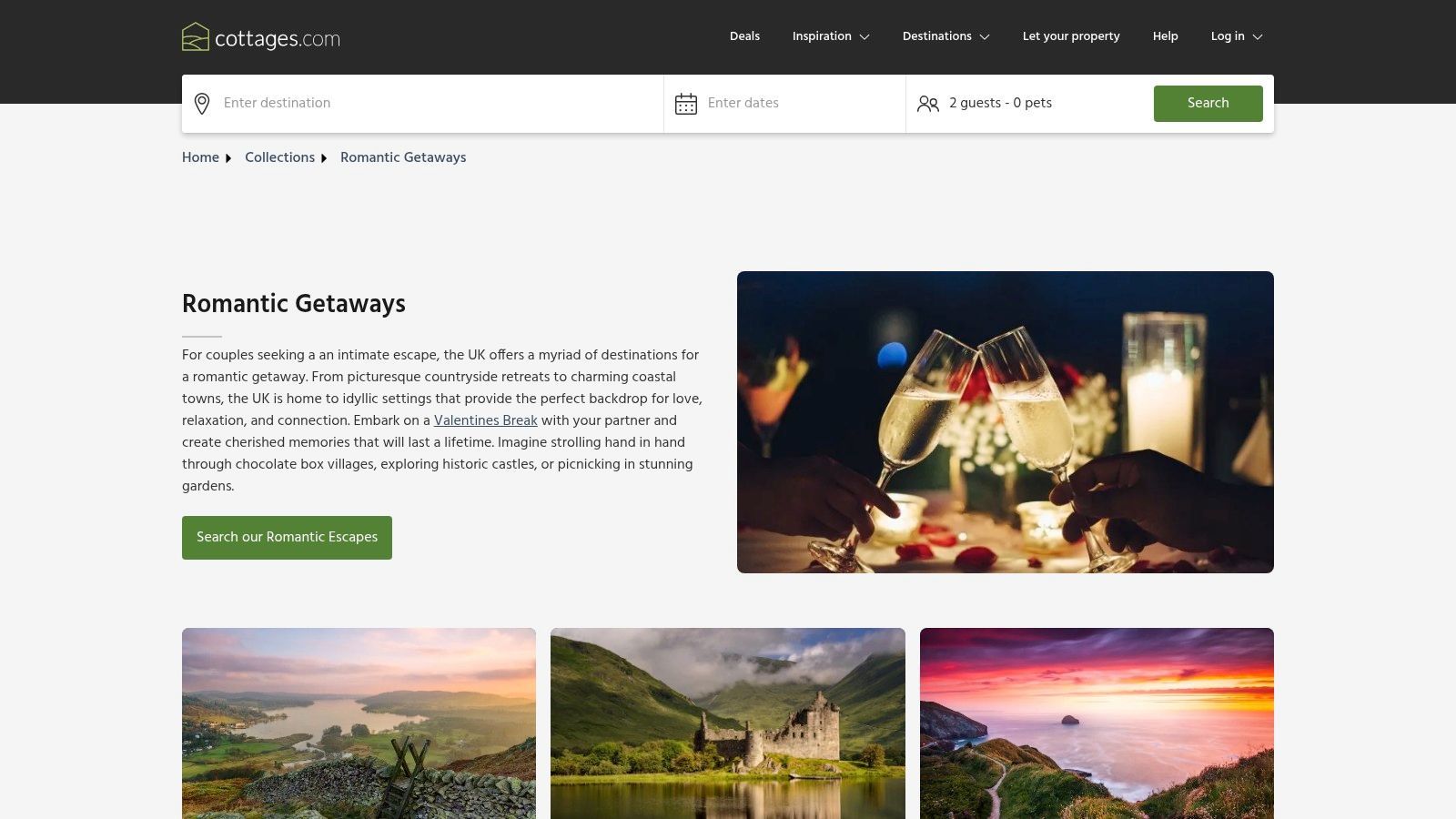 cottages.com — Romantic Getaways Collection