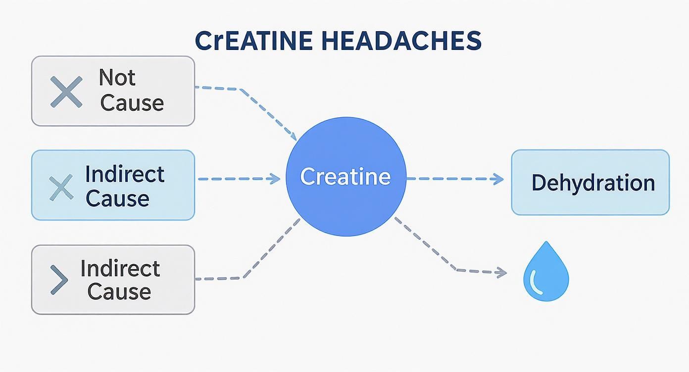 Infographic about does creatine give you headaches