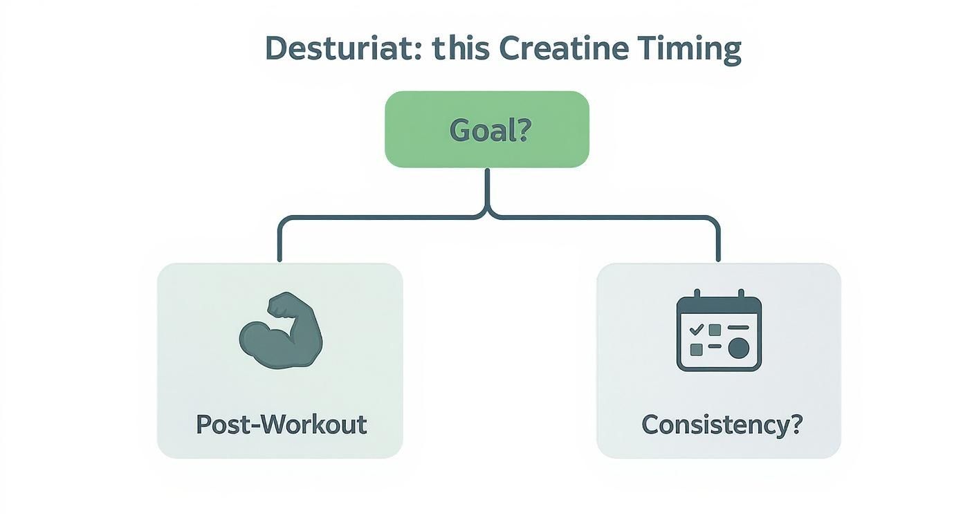 Infographic about creatine before or after