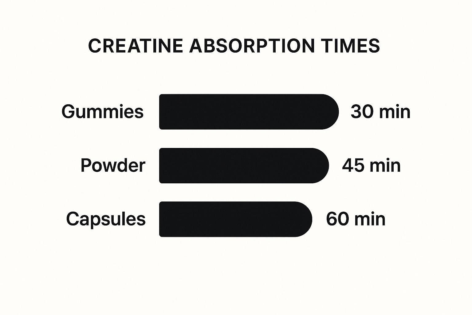 Infographic about creatine gummies
