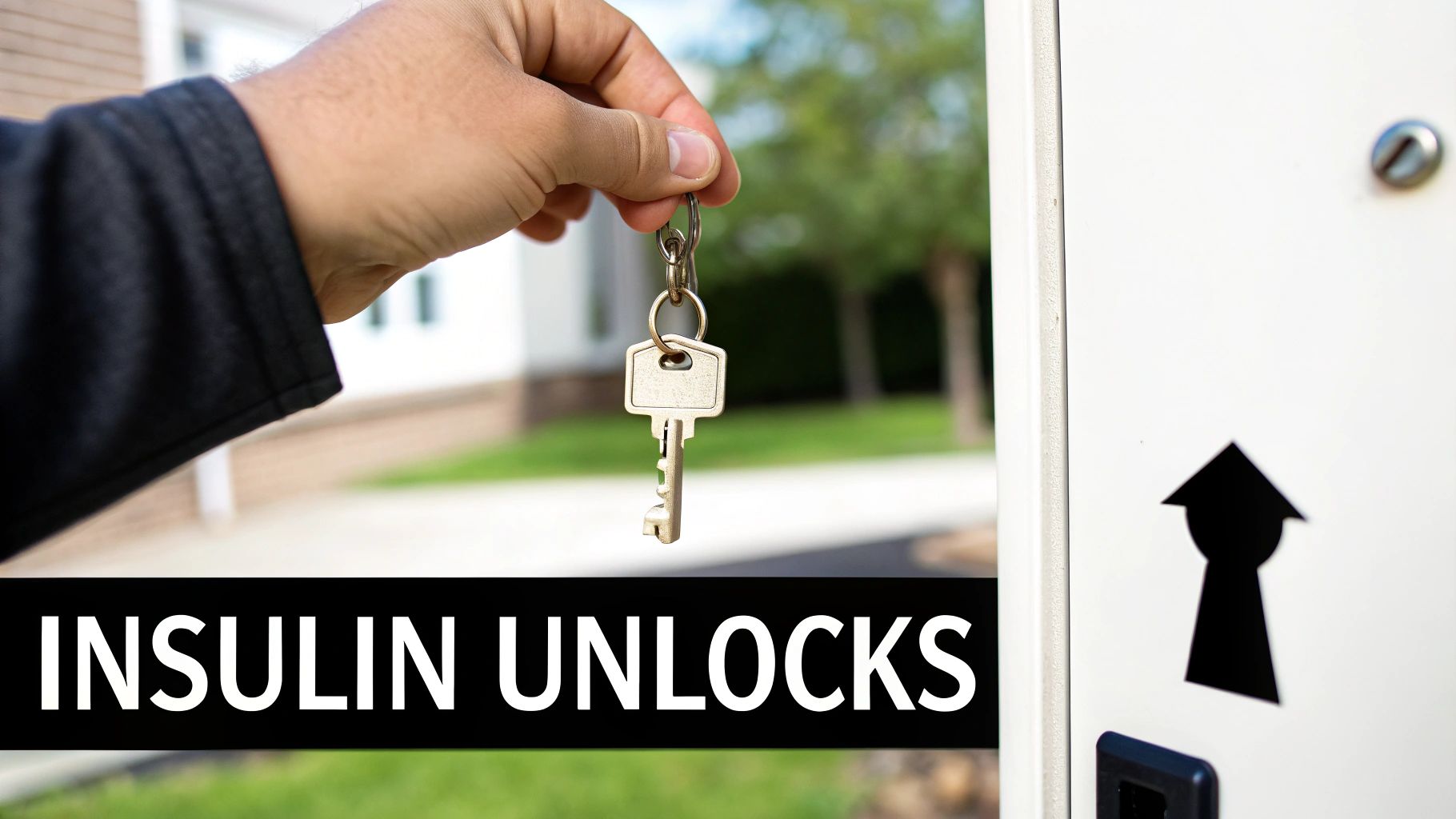 Diagram showing how insulin helps transport nutrients into muscle cells