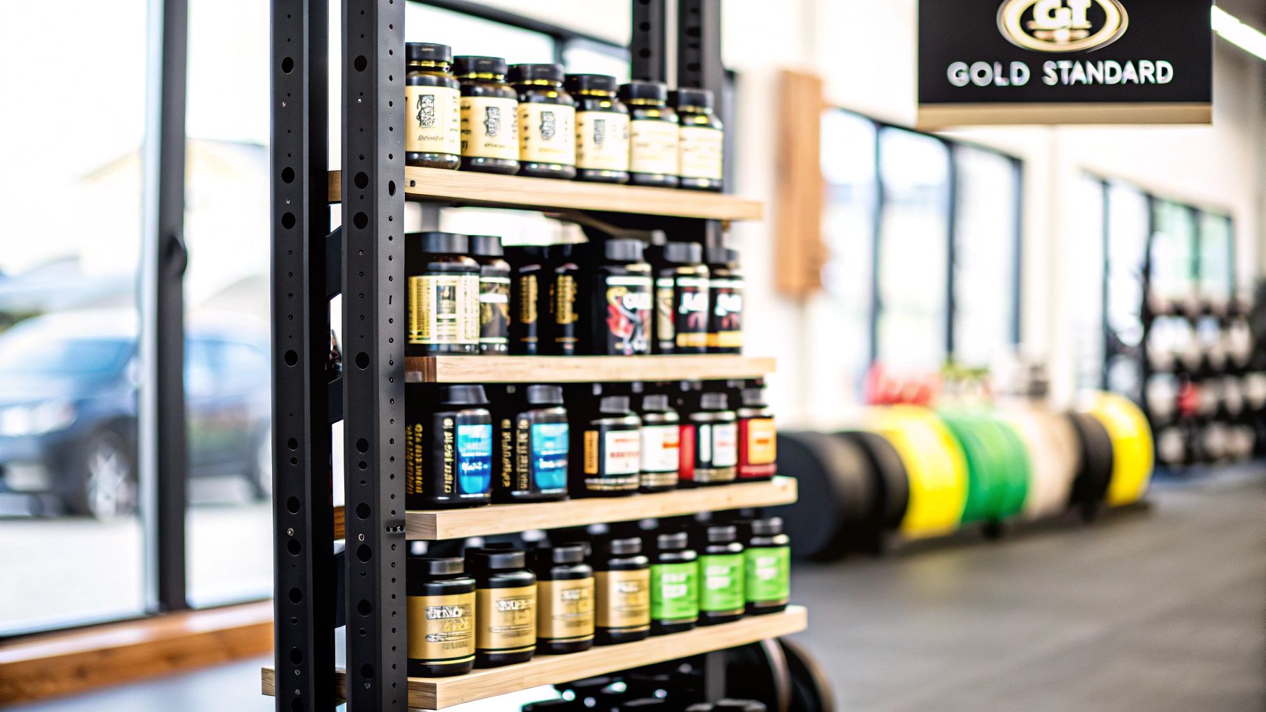 Two people lifting weights at the gym, symbolizing strength gains from creatine monohydrate.