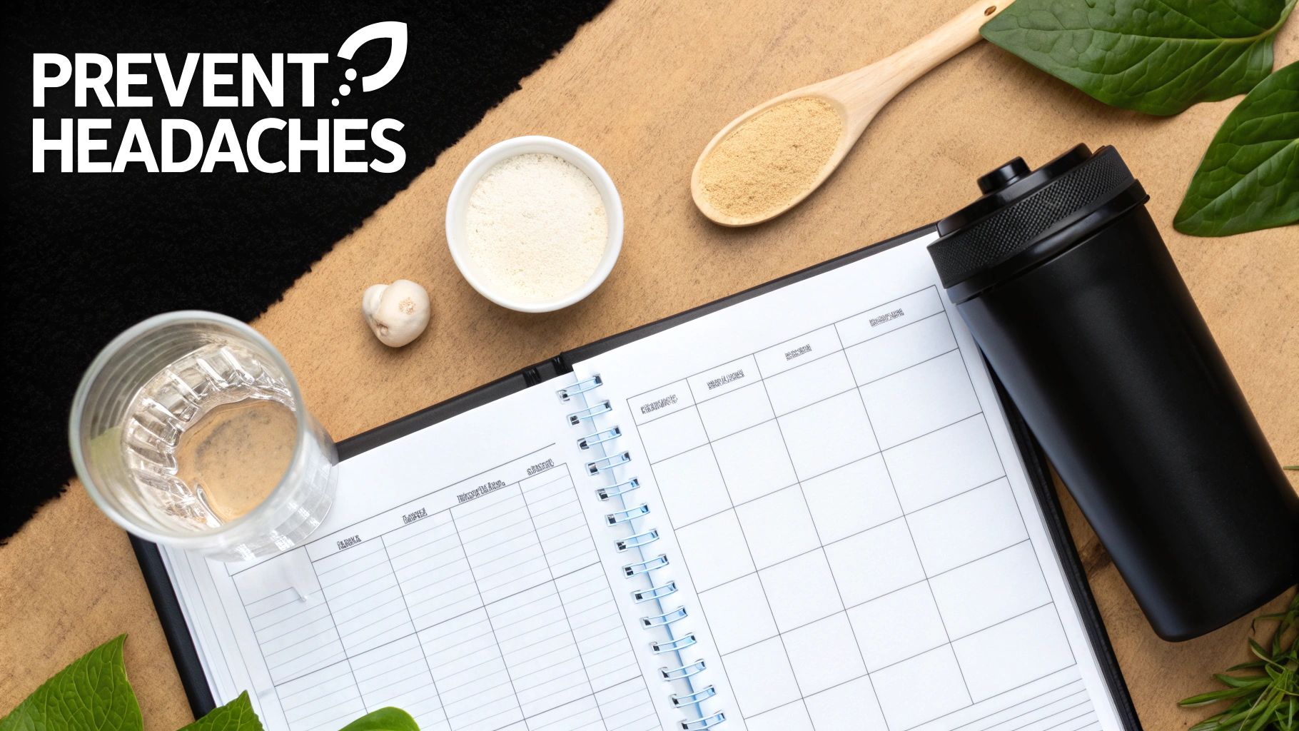 Person drinking water while working out to prevent creatine headaches