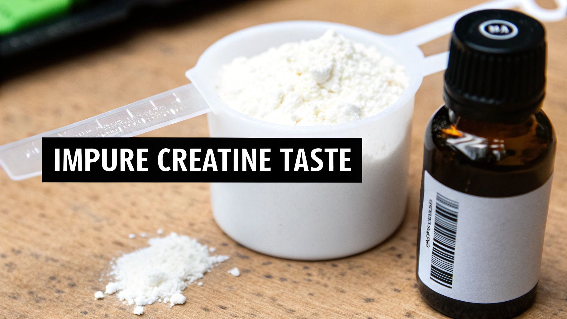 A scientist in a lab coat holding a beaker, symbolizing the creatine manufacturing process.