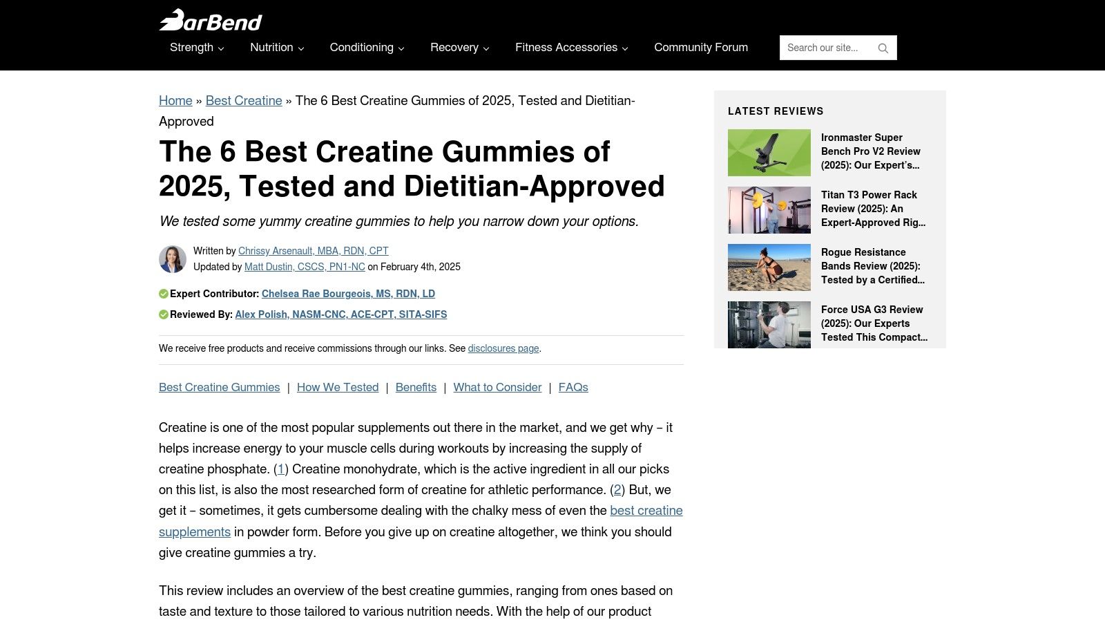 Bear Balanced Creatine Gummies