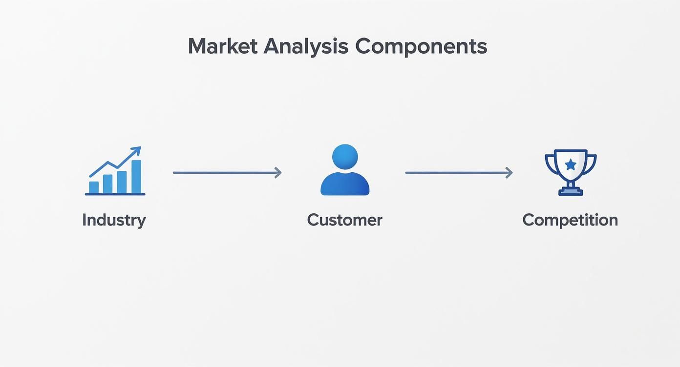 Infographic about what is market analysis in business plan