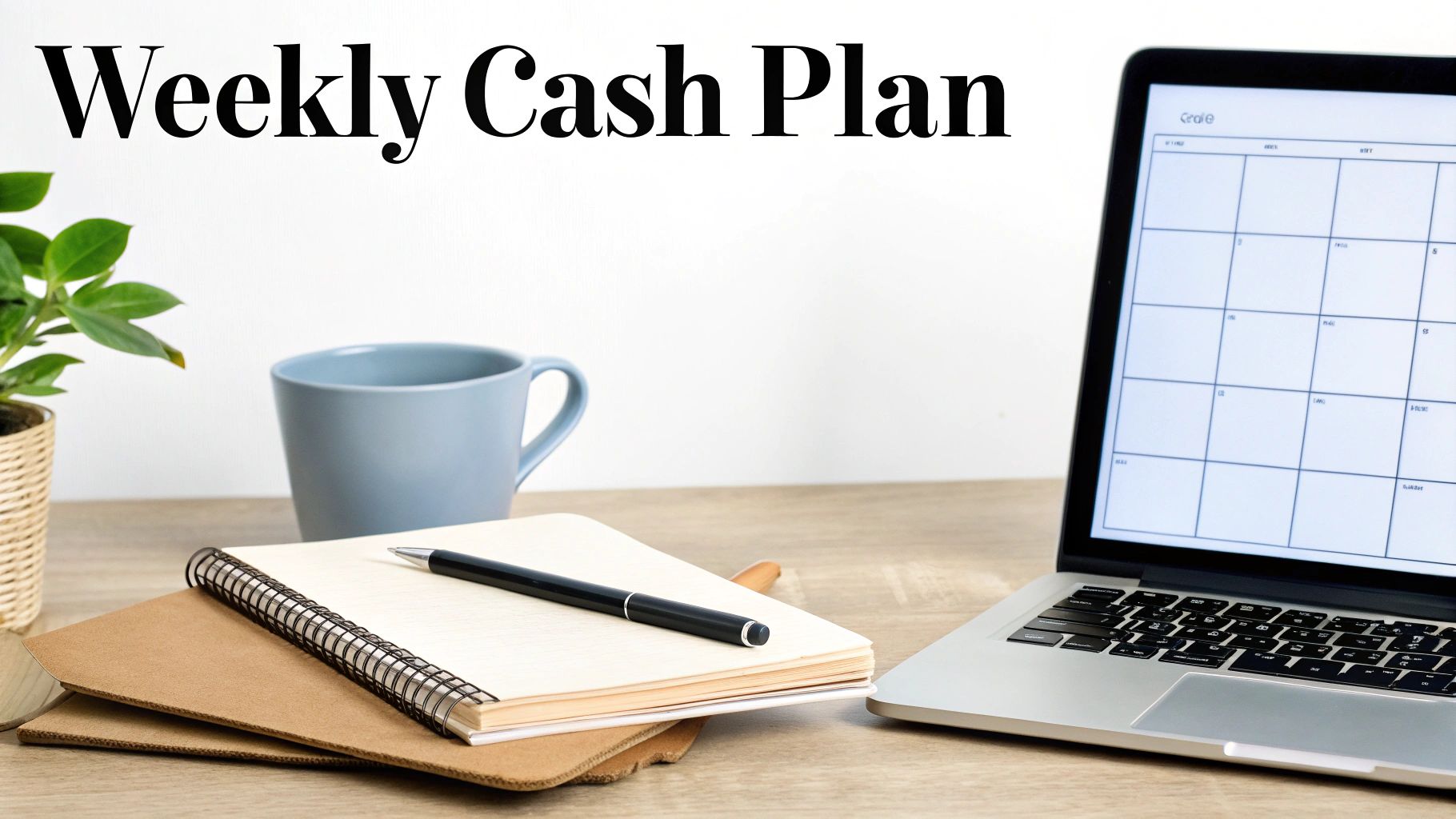 A small business owner and a colleague working together on a laptop, analyzing charts and graphs, which visualizes the process of building a cash flow forecast.