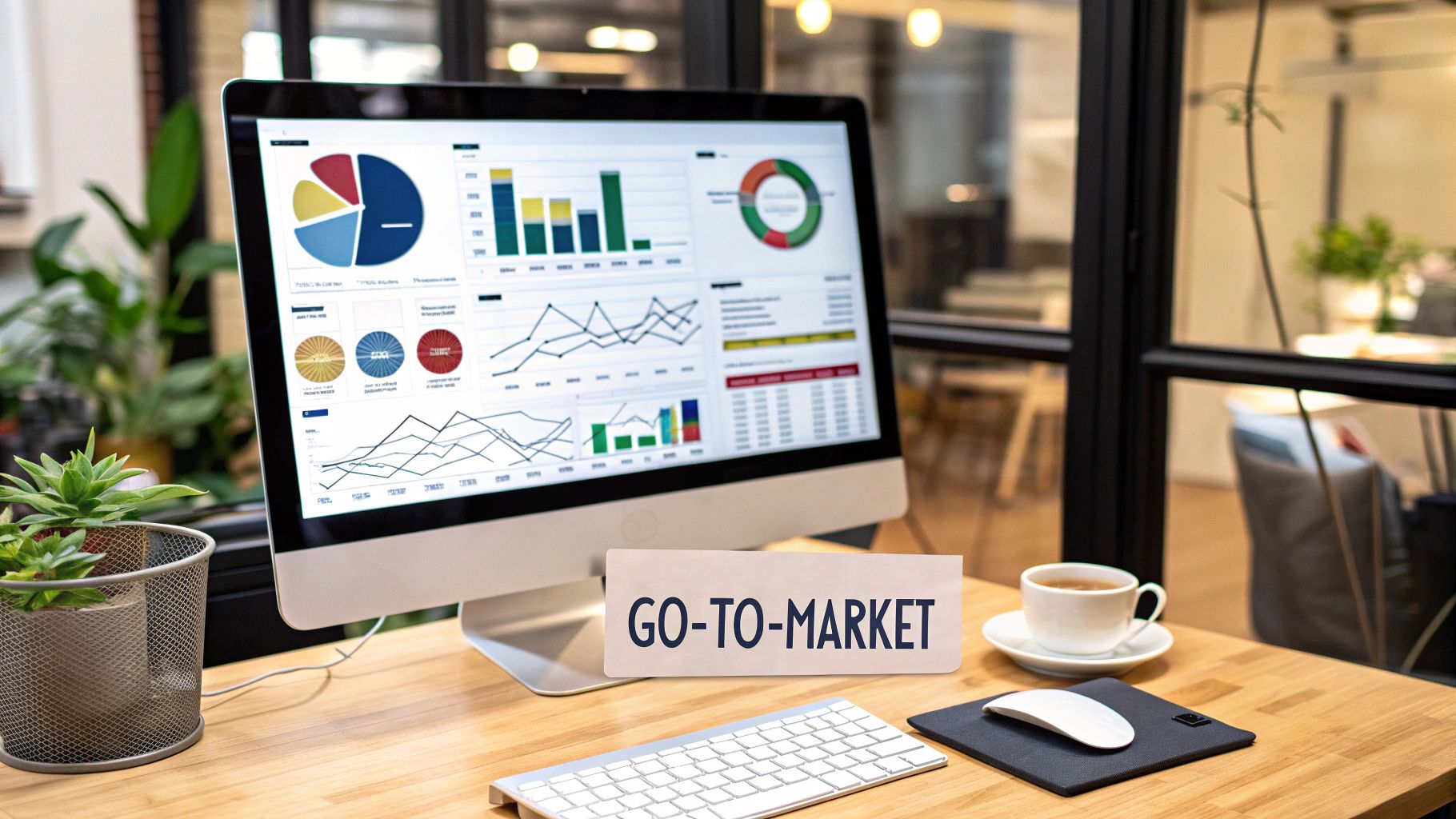 A person drawing a marketing funnel on a clear board with colorful markers.