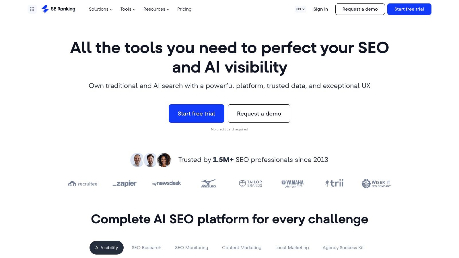 SE Ranking — AI Results/Visibility Tracker