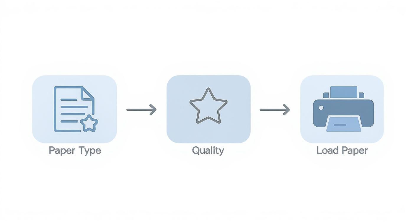 Infographic about how to print transfer paper