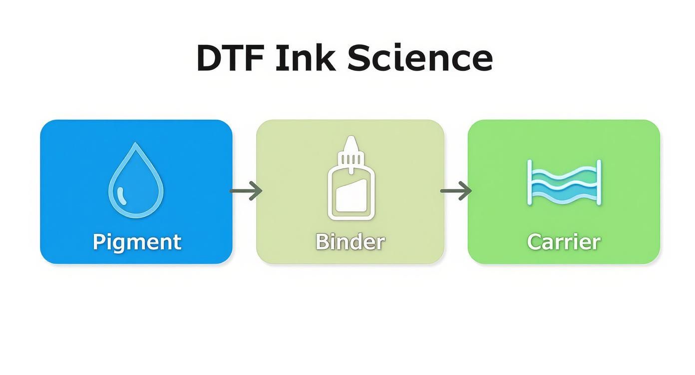 Infographic about dtf printer ink