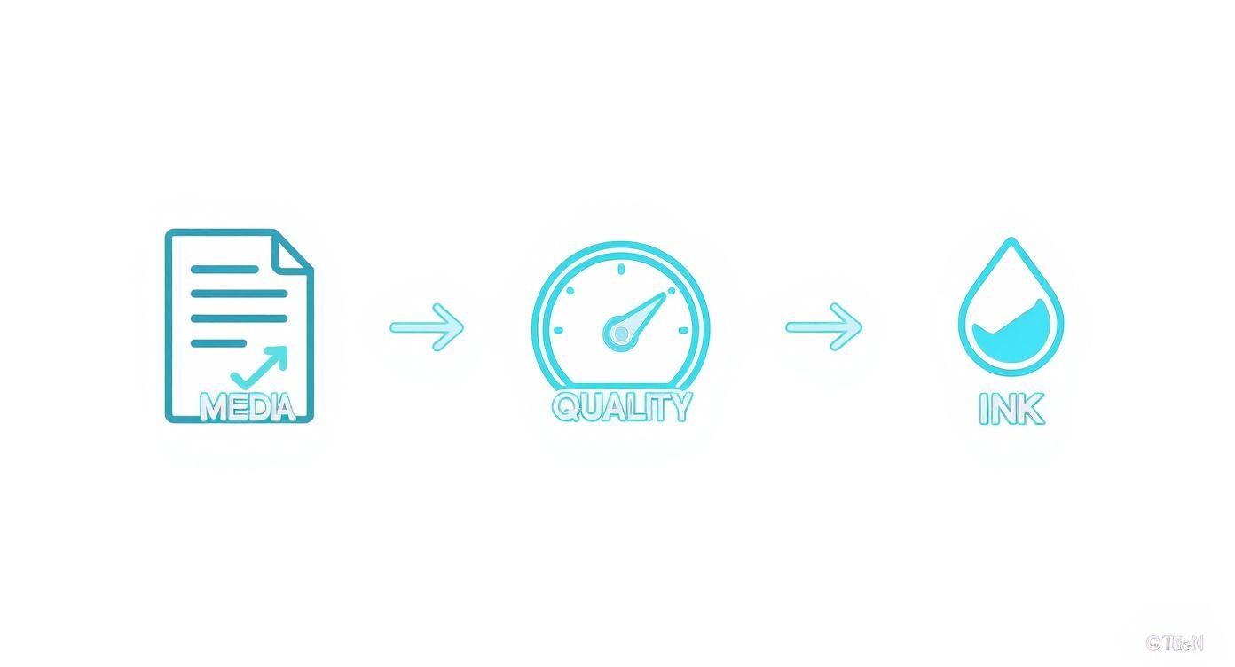 Infographic about printing on iron on transfer paper